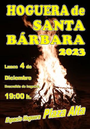 Imagen Hoguera en honor a Santa Bárbara