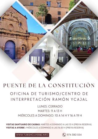 Imagen Horarios Oficina de Turismo y Centro Ramón y Cajal. Puente de la...