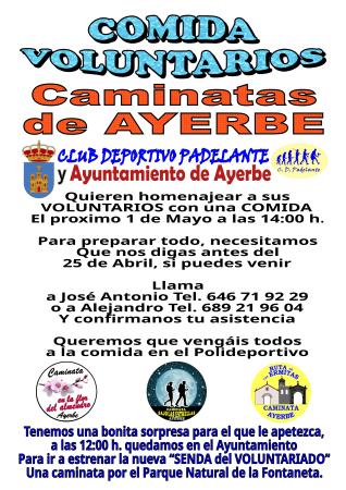Imagen Comida del voluntariado de las caminatas