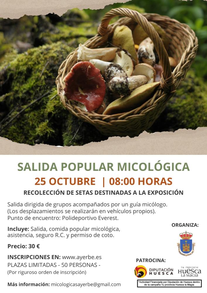 Imagen Ultimas plazas Salida popular micológica