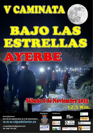 Image cartel V caminata C estrellas 2025