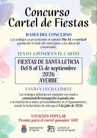 Imagen Concurso del cartel de "Fiestas de Santa Leticia " 2026
