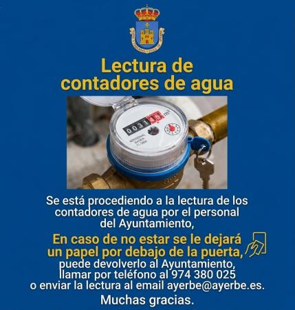 Imagen Aviso lectura de contadores de agua