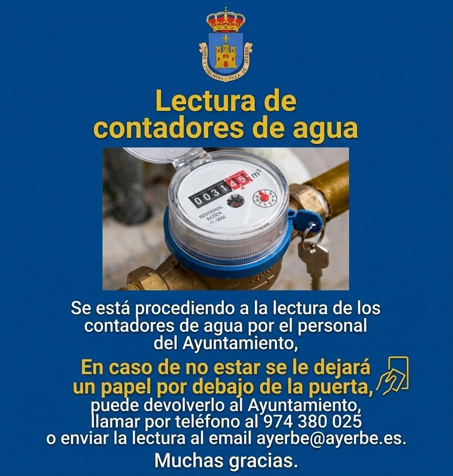 Imagen Aviso lectura de contadores de agua