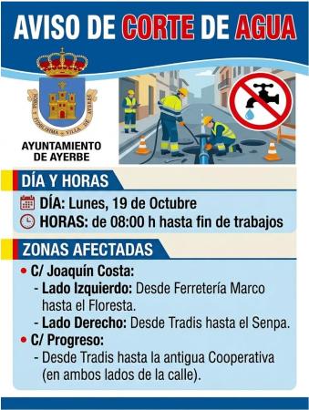 Imagen Aviso corte de agua