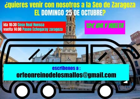 Imagen Bus concierto del Orefón Reino de los Mallos en la Catedral de la Seo...