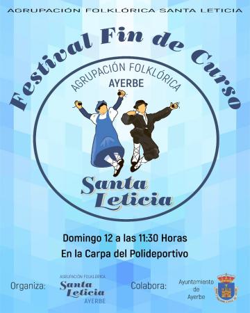 Imagen Festival fin de curso de la agrupación floklórica Santa Leticia.